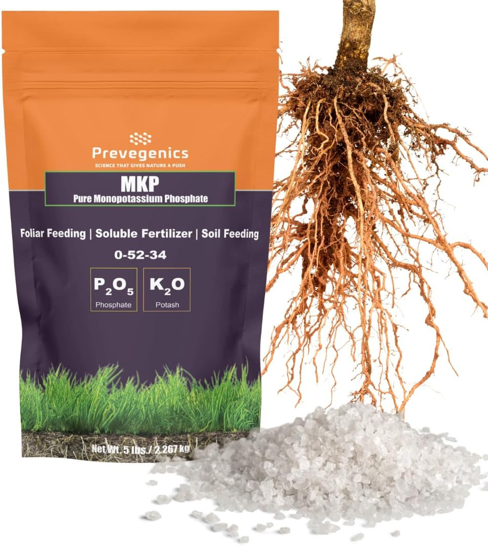 Monopotassium Phoshpate (MKP) Fertilizer | Highly Water Soluble | 0-52-34 (1 Pou