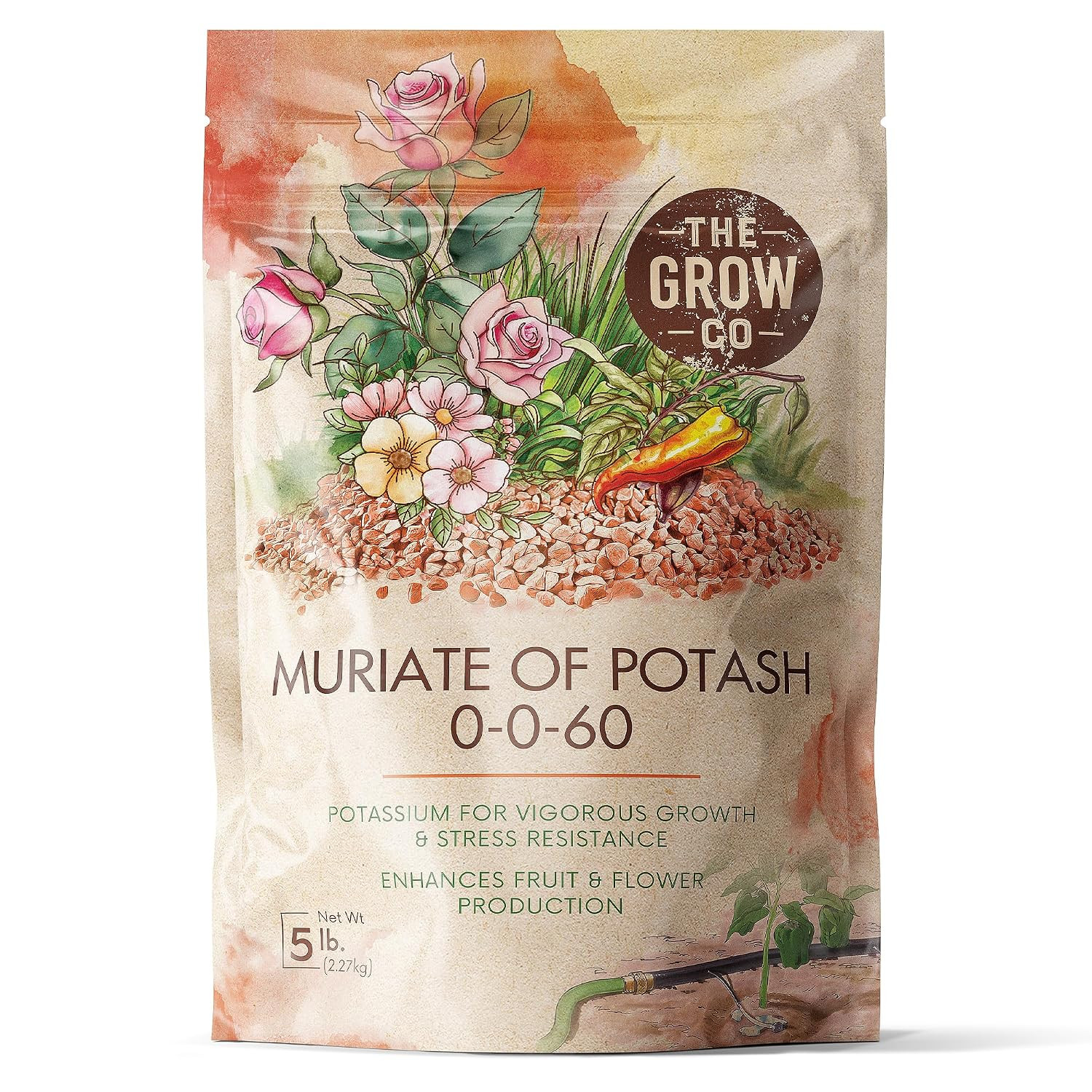 Muriate of Potash 0-0-60 Fertilizer, High Potassium Fertilizer for Plants, Idea