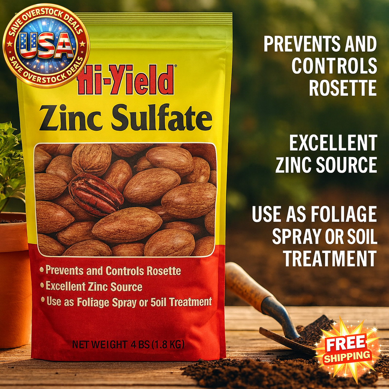 Zinc Sulfate Fertilizer 4 lbs – Essential for Plant Growth