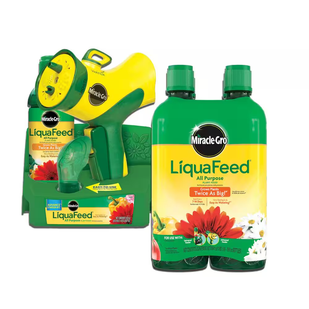 Liquafeed 16 Oz. All Purpose Plant Food Advance Starter Kit and 32 Oz. All Purpo