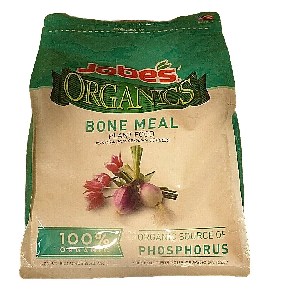 Jobe’s Organics Bone Meal Plant Food 8 Lb Bag 100% Organic Fertilizer 2-14-0