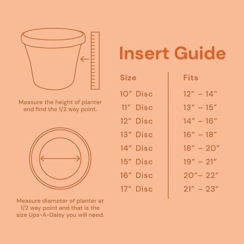 Bloem T6326 Ups-A-Daisy Planter Insert, 16-In.