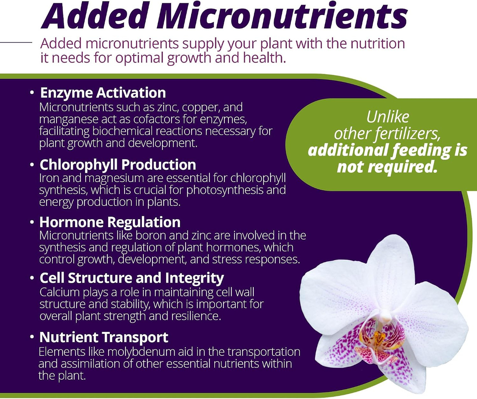 Orchid Fertilizer Liquid Concentrate 7-5-6 with Micronutrients 8 fl oz for