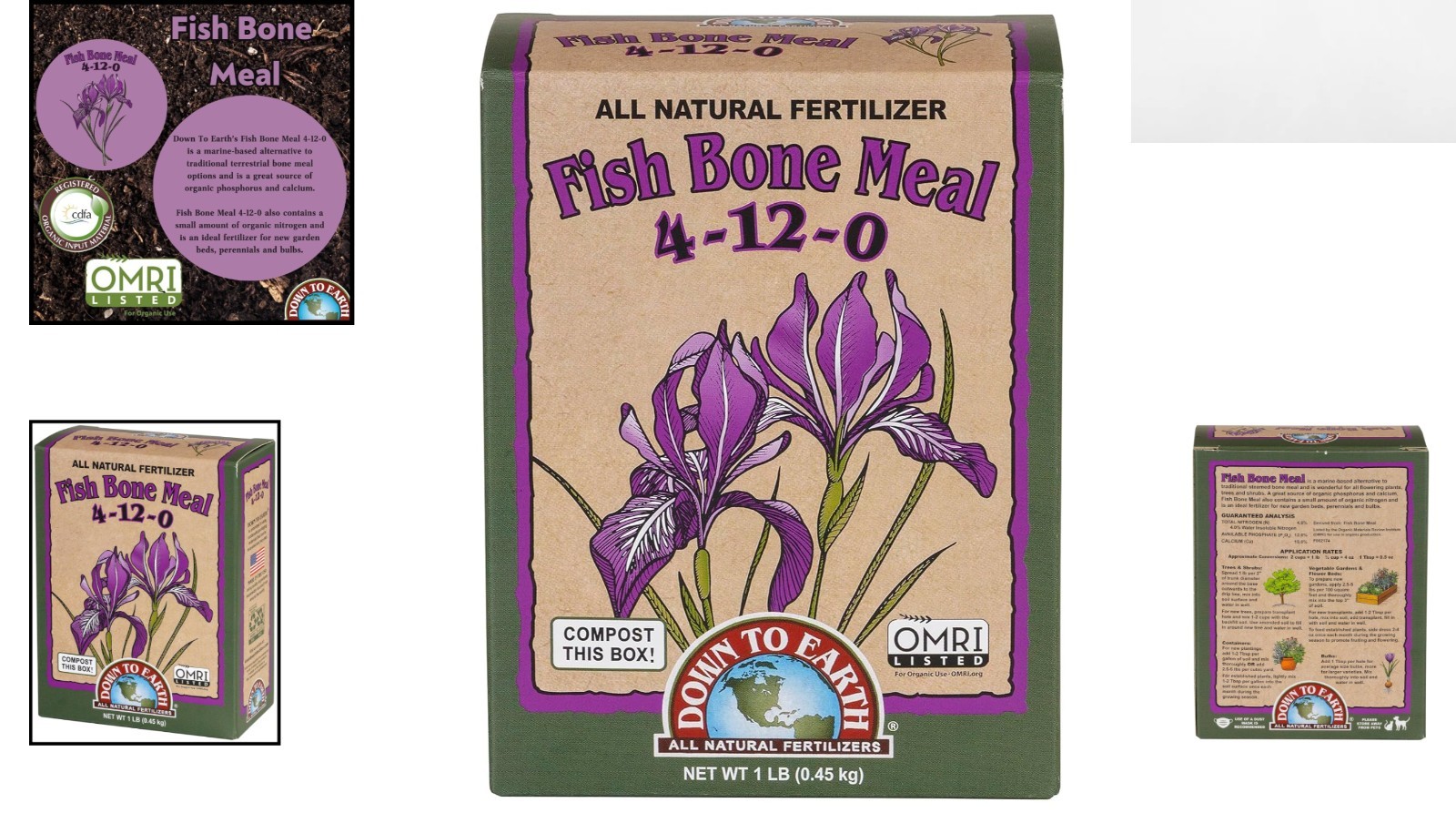 Organic Fish Bone Meal 4-12-0 – High Phosphorus Plant Food for Flowering Plants
