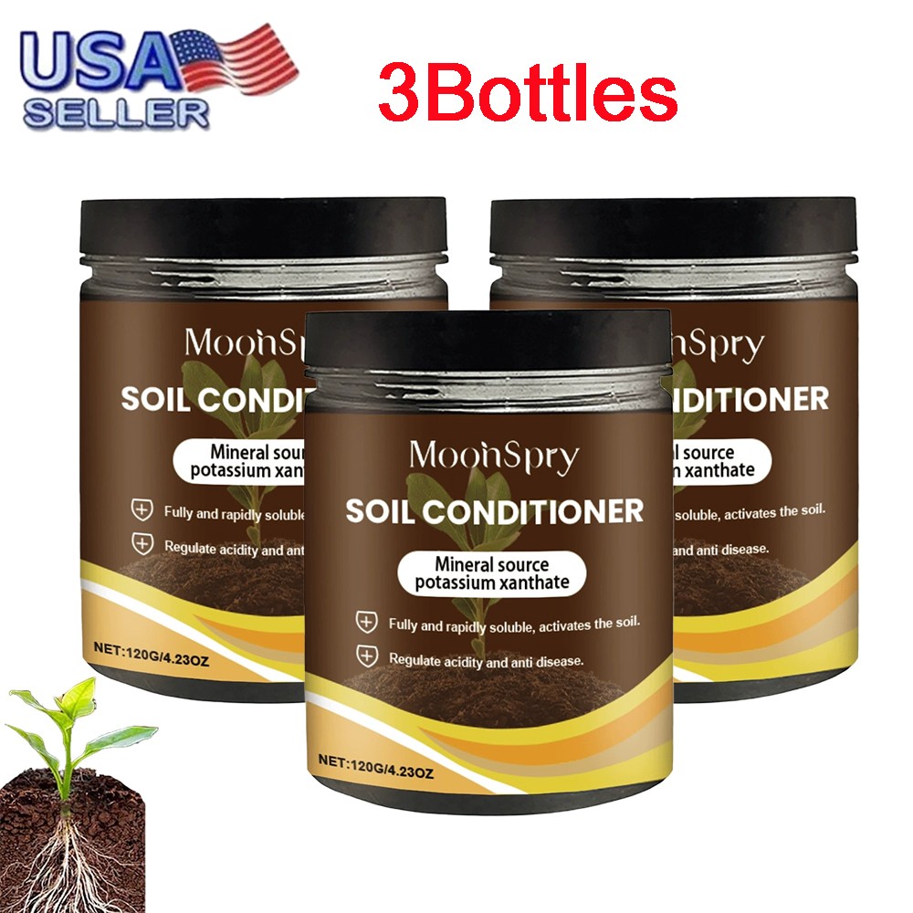 3Bottles Soil Activators,Organic Activators and Plant Fertilizers,Garden ~ HOT
