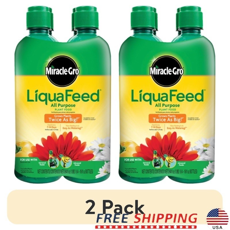 LiquaFeed All Purpose Plant Food Fertilizer Bottles Flowers Veggies Trees New
