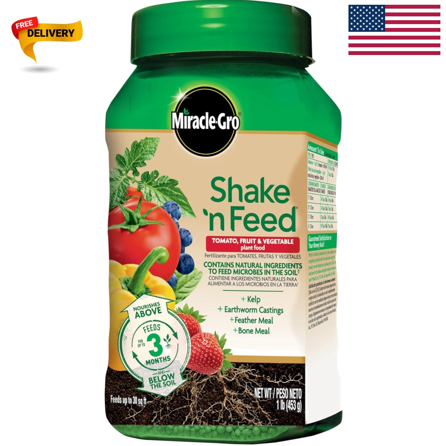 1 lb. Tomato and Vegetable Fertilizer – Ideal for Gardens & Containers