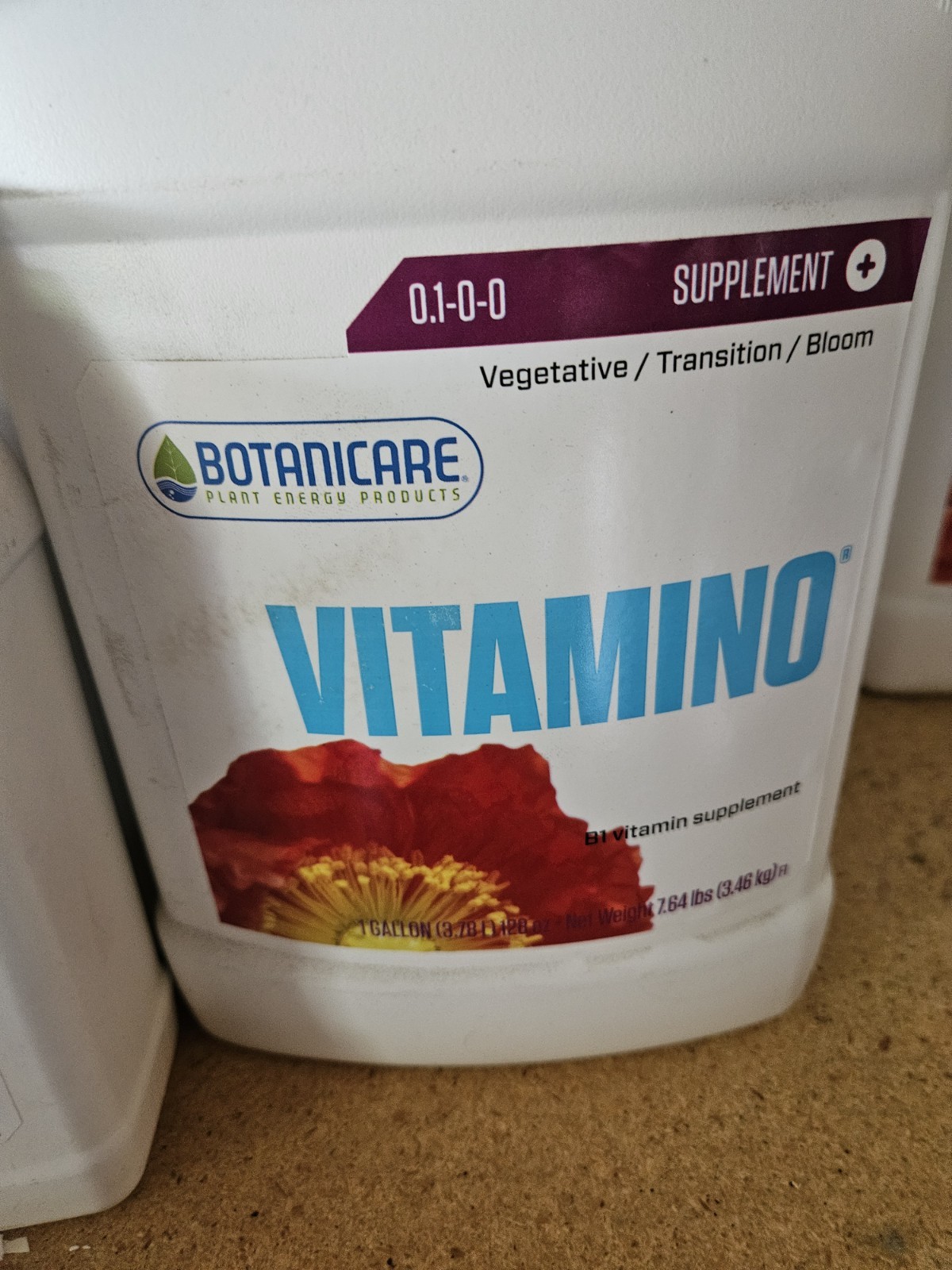 Botanicare Vitamino Plant Vitamin Supplement, 1 Gallon Organic Gardening