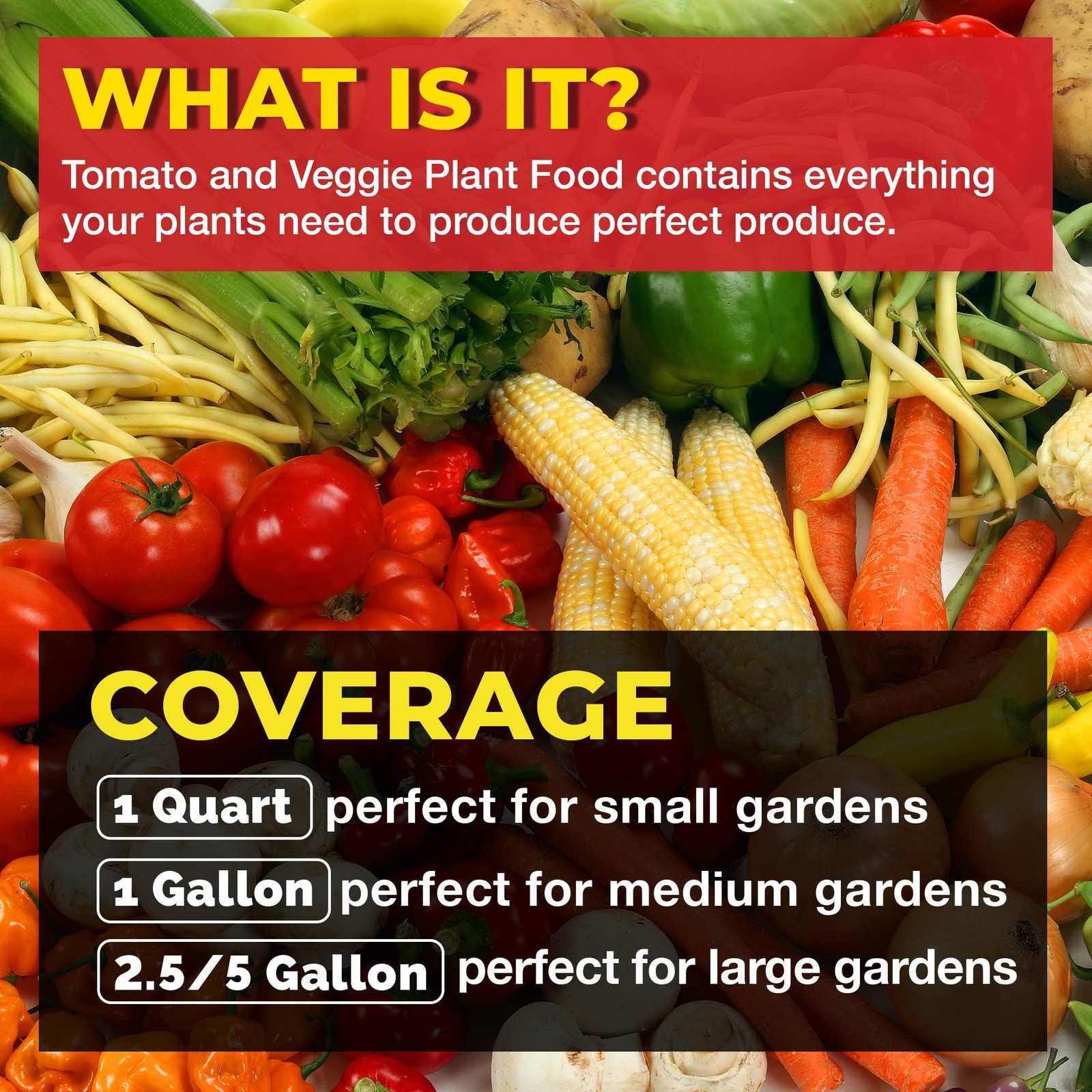 Tomato & Veggie Plant Food for Delicious Homegrown Produce, Quart (32 oz)