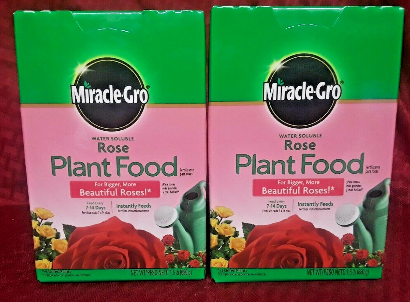 (2-Pack) Miracle-Gro Rose Plant Food, 1.5-Pounds (Rose Fertilizer),New