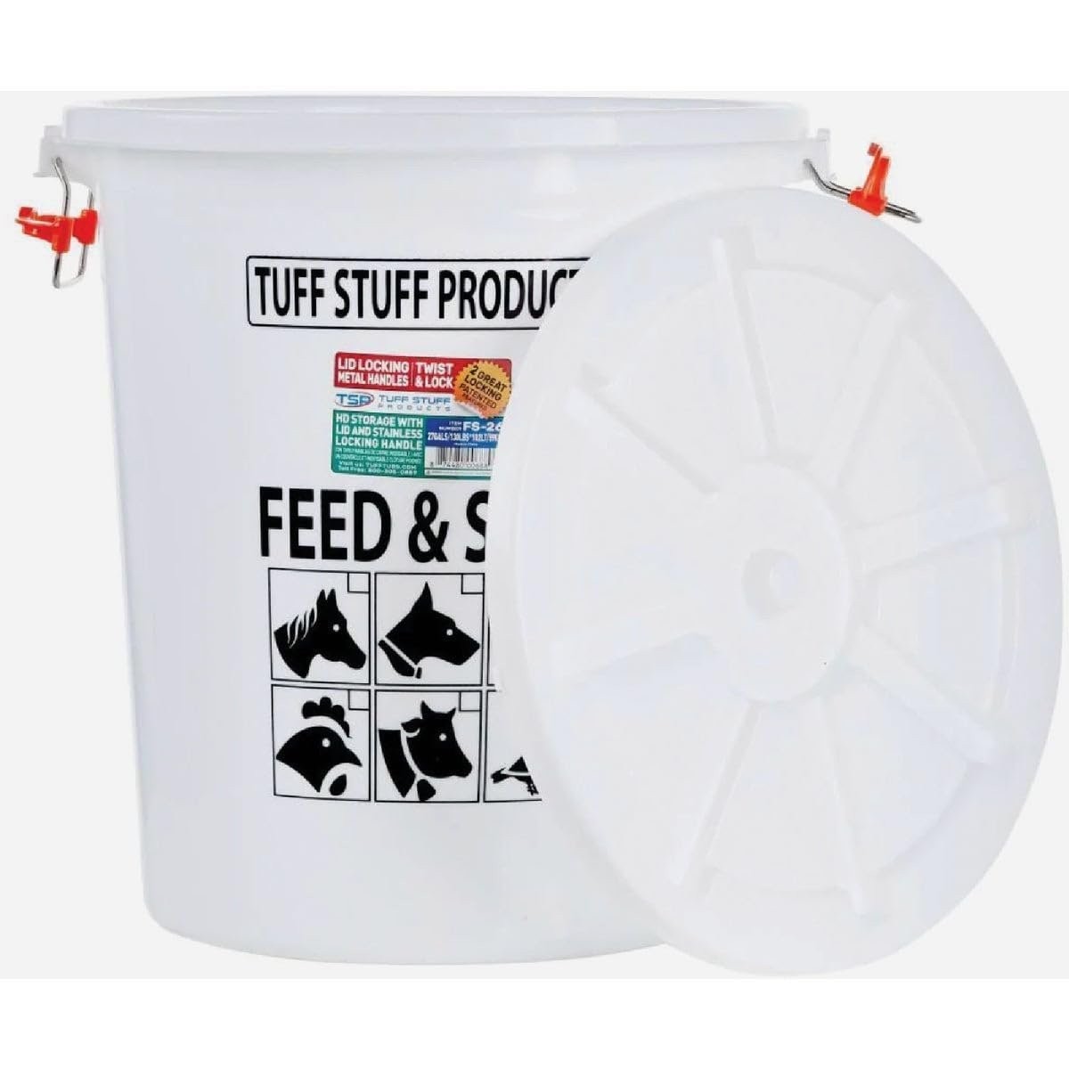FATSINDE Tuff Stuff Products FS26 HD Feed/Seed Storage 26.5 Gallon 26.5GALLON