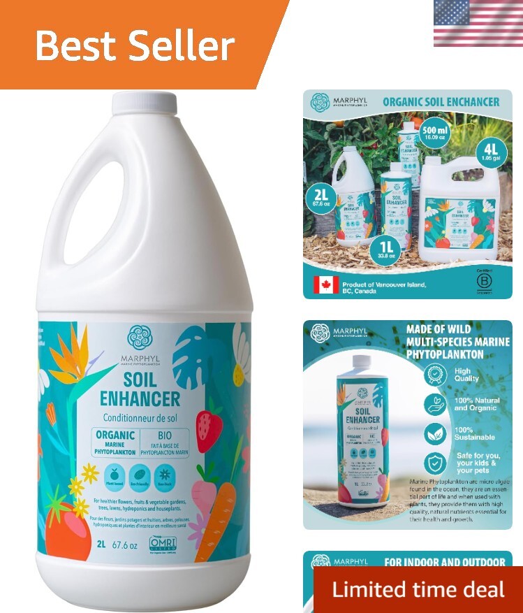 Organic Liquid Fertilizer – Outdoor & Indoor Plant Food – All-Purpose, Nutrie…