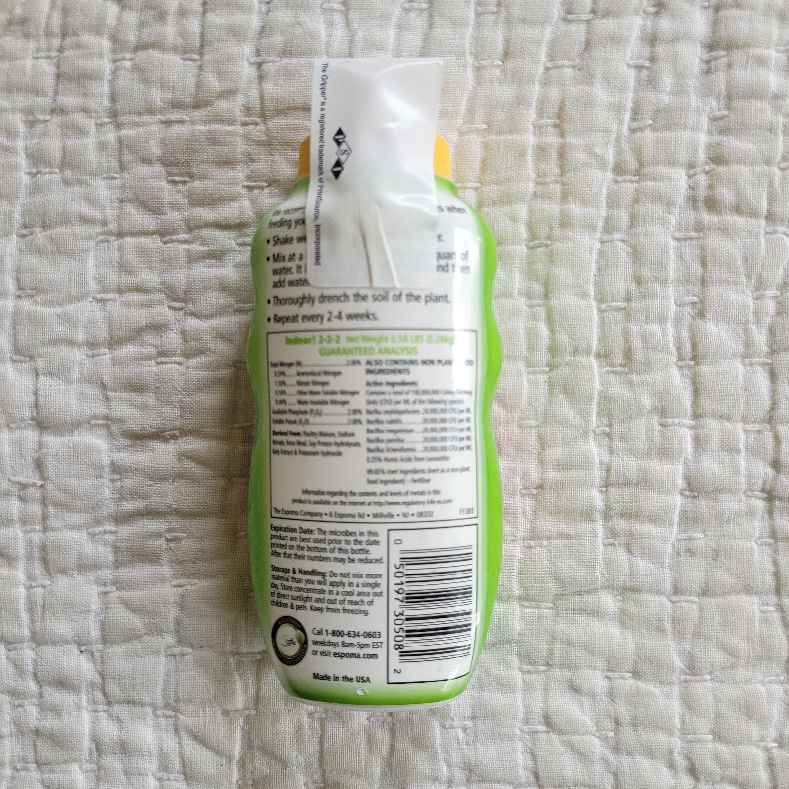 Espoma Organic Concentrated Indoor! Plant Food, Indoor Plant Fertilizer, 8 fl oz