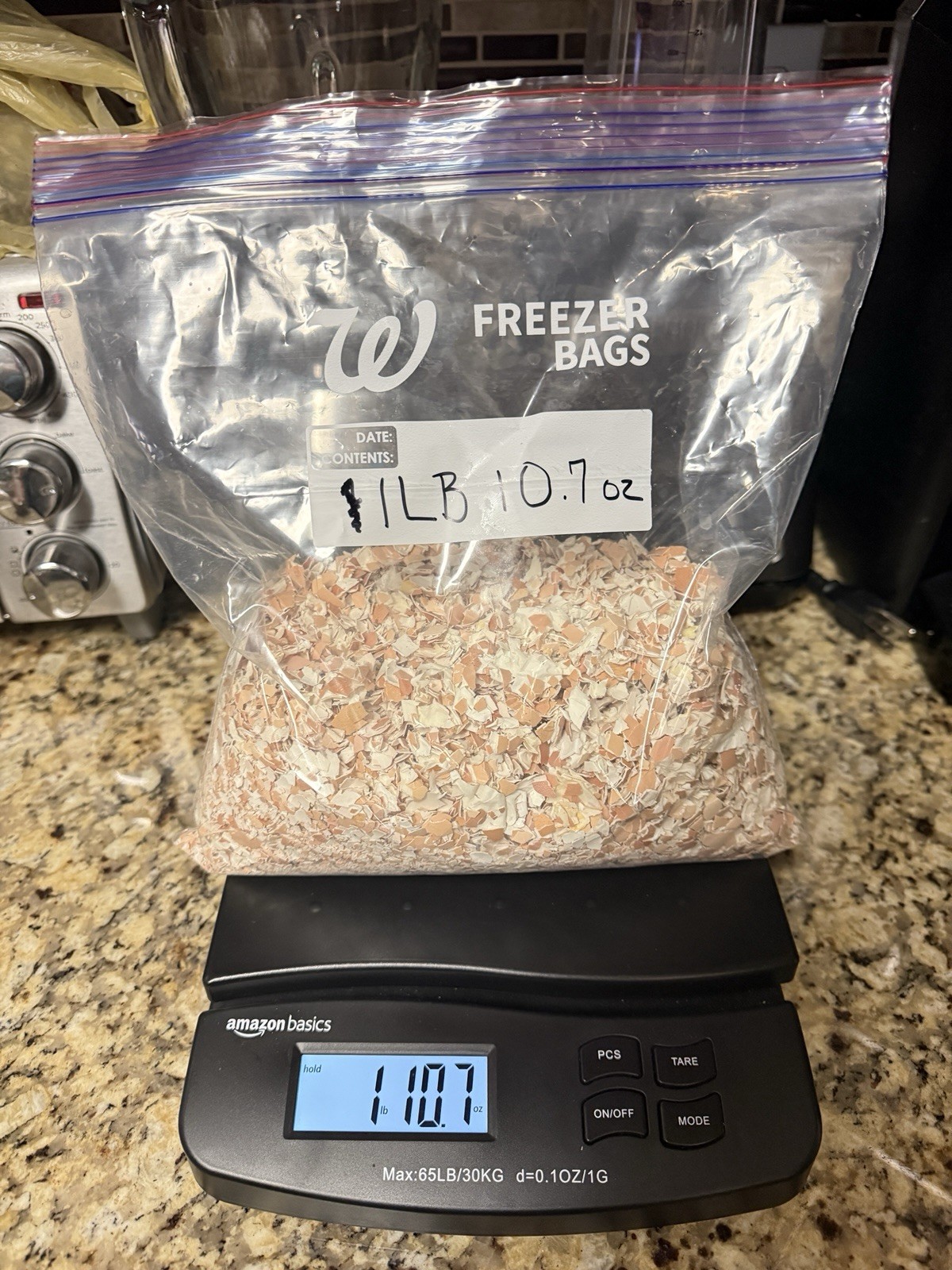 1lb 10oz Bag Organic Crushed Eggshells Calcium Fertilizer Egg Shells From USA