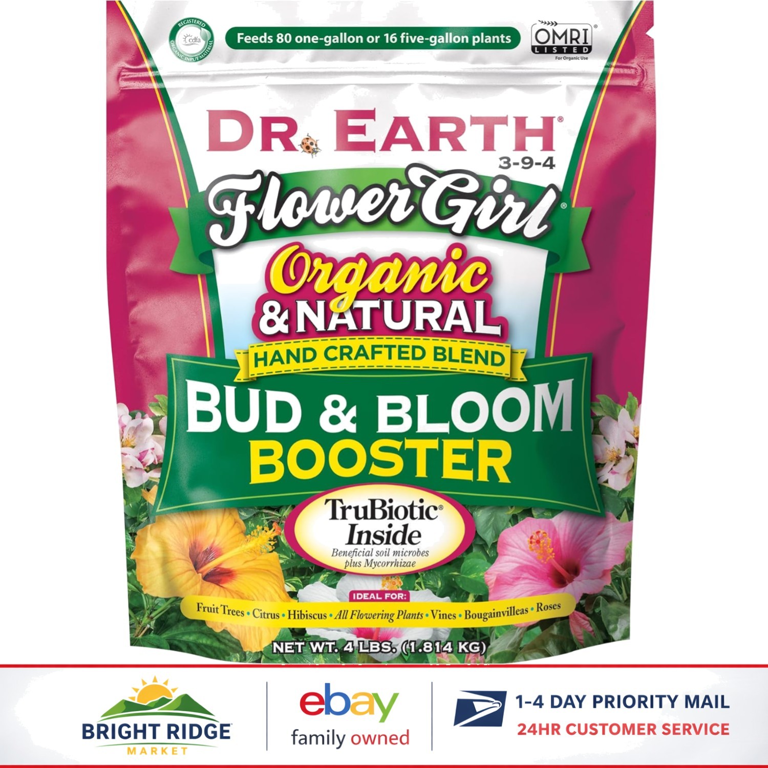 8 Bud and Bloom Organic Fertilizer, 4 lb for Enhanced Plant Performance