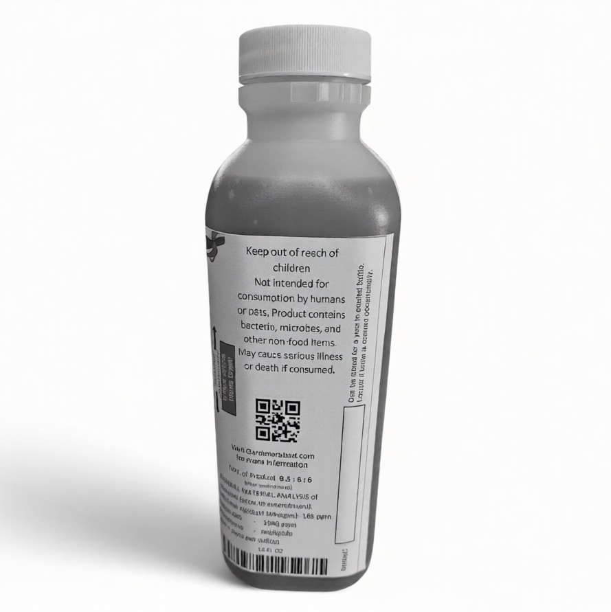 Super Compost Tea, organic plant food (32 Oz – Quart), in two 16 Oz bottles