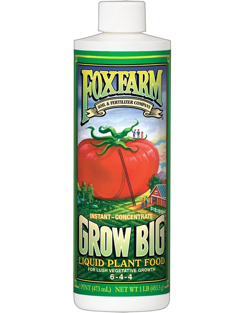 FoxFarm (#FX14092) Grow Big Liquid Plant Food 6-4-4, Concentrate – 1 pint