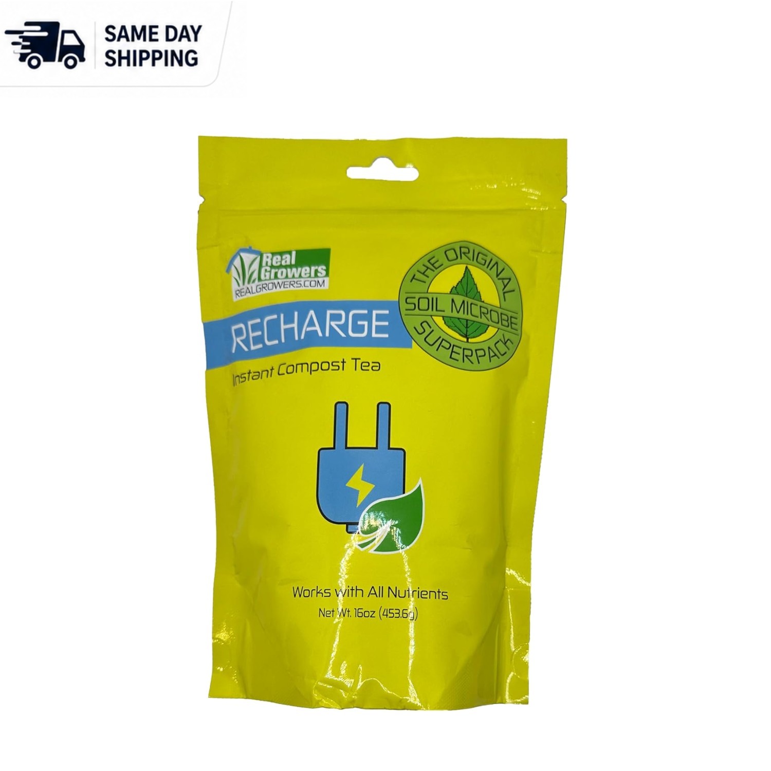 Recharge 16oz Mycorrhizae & Soil Microbes for Transplant Support & Yield Boost