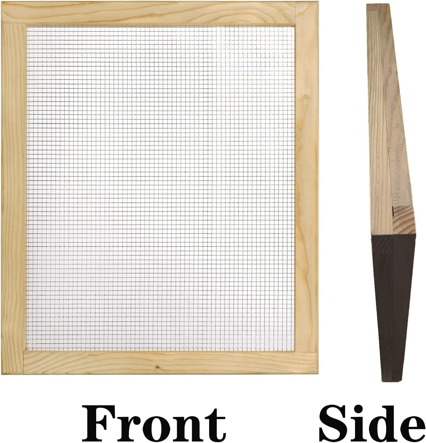 Soil Sifter for Garden, Multi-Purpose Wood Compost Dirt Sifter Soil Screen Dirt