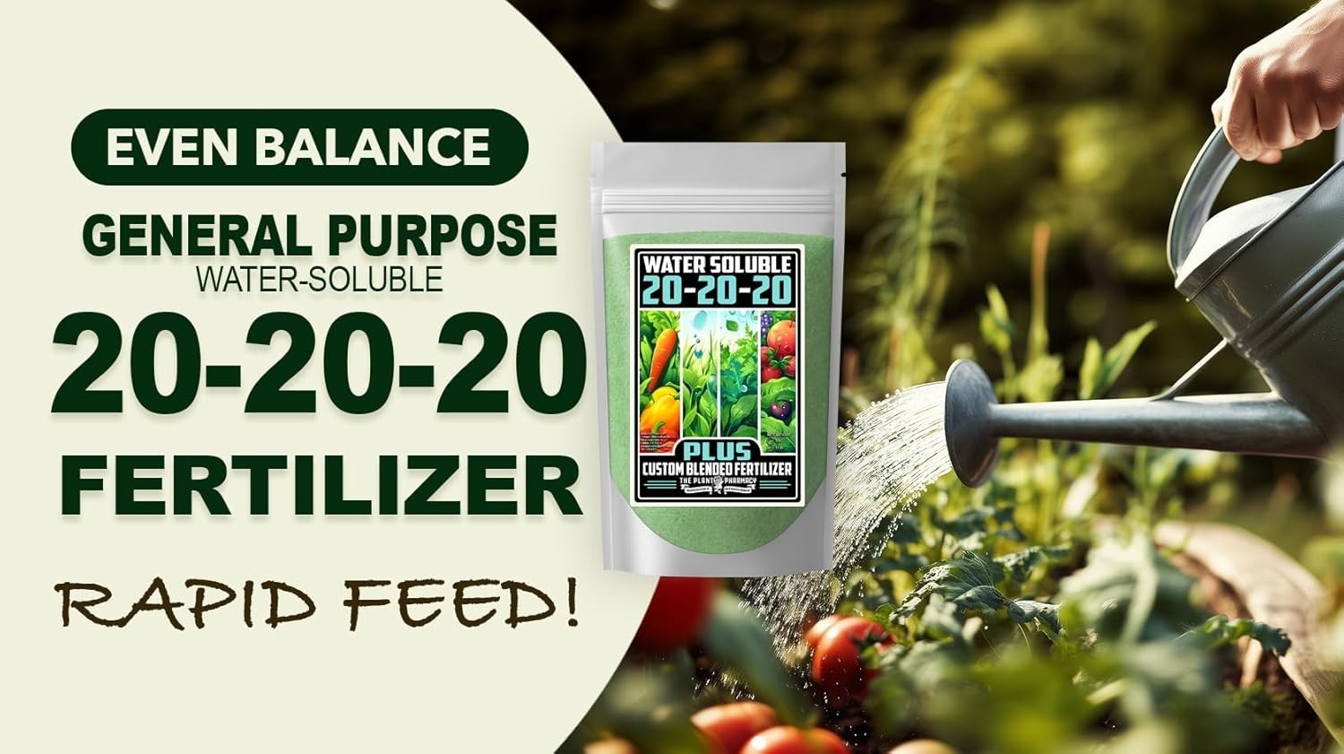 20-20-20 Granules – Balanced Plant Food with Micronutrients, 5 Ounces