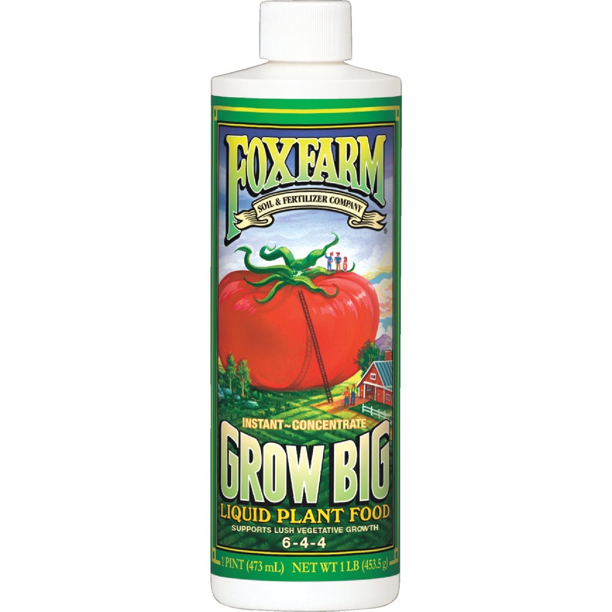 FoxFarm Grow Big 1 Pt. 6-4-4 Liquid Plant Food FGBP FoxFarm Grow Big FGBP