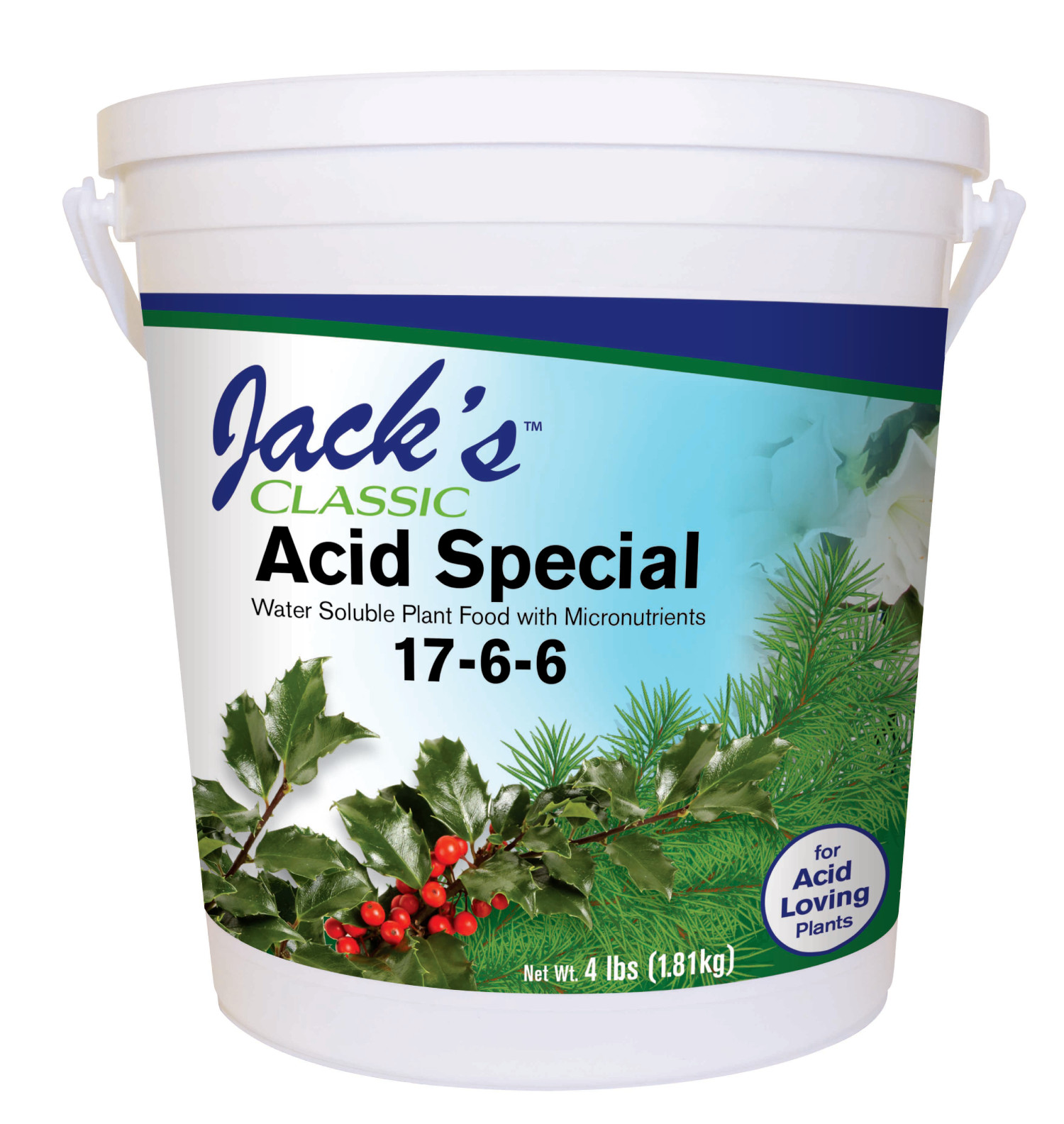 J R Peters Jacks Classic 1.5lb 17-6-6 Acid Special Fertilizer 4lbs