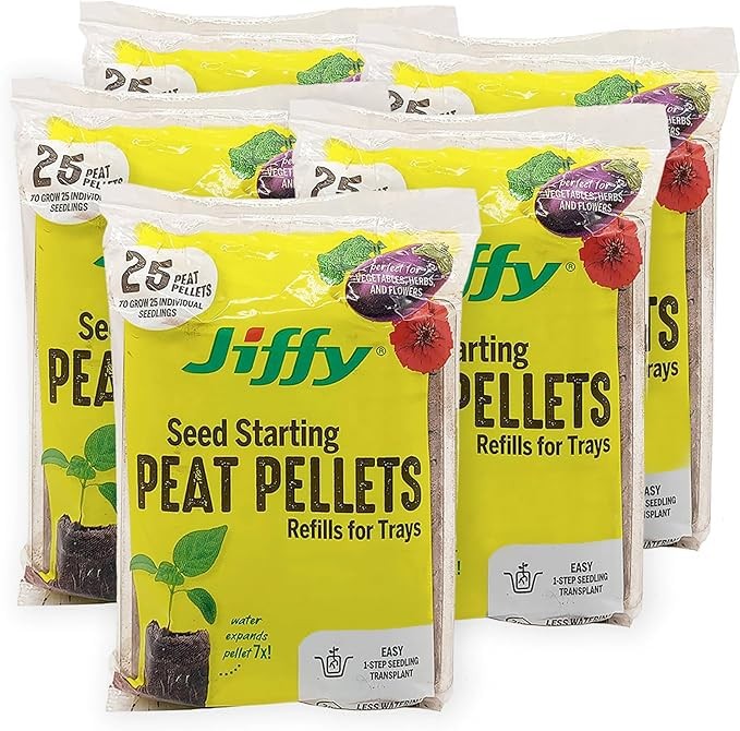 Brown Peat Pellets 125 Total Perfect For Starting Flowers And Herbs