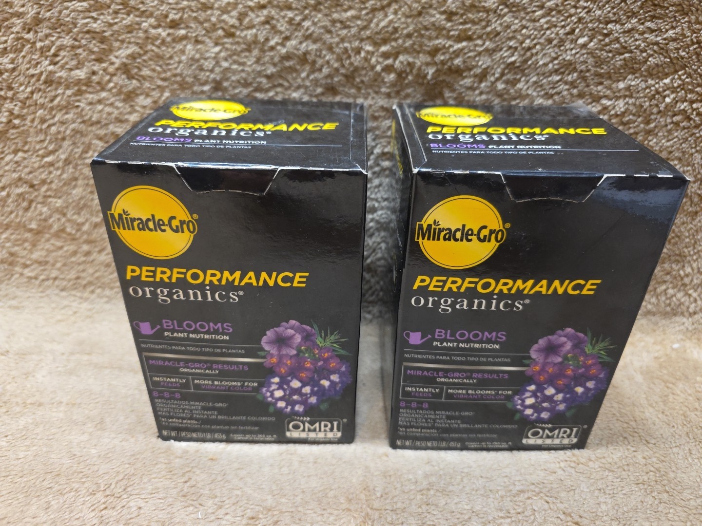 Lot of 2: Miracle-Gro Performance Organics Blooms Plant Nutrition