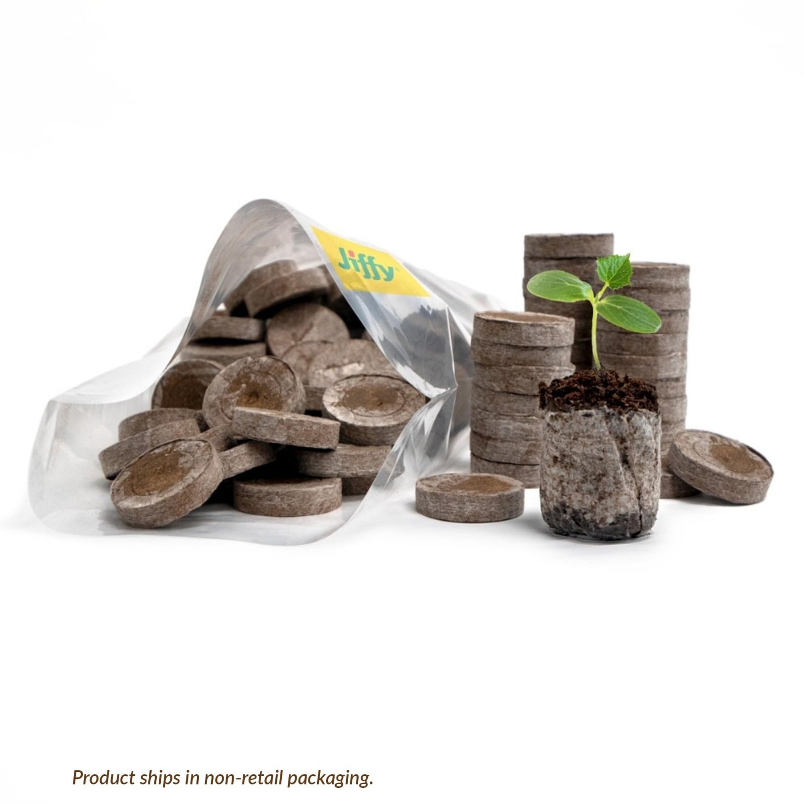 100 Count Peat Soil Pellets 36mm – Indoor Seed Starter Plugs for Gardening & Tra
