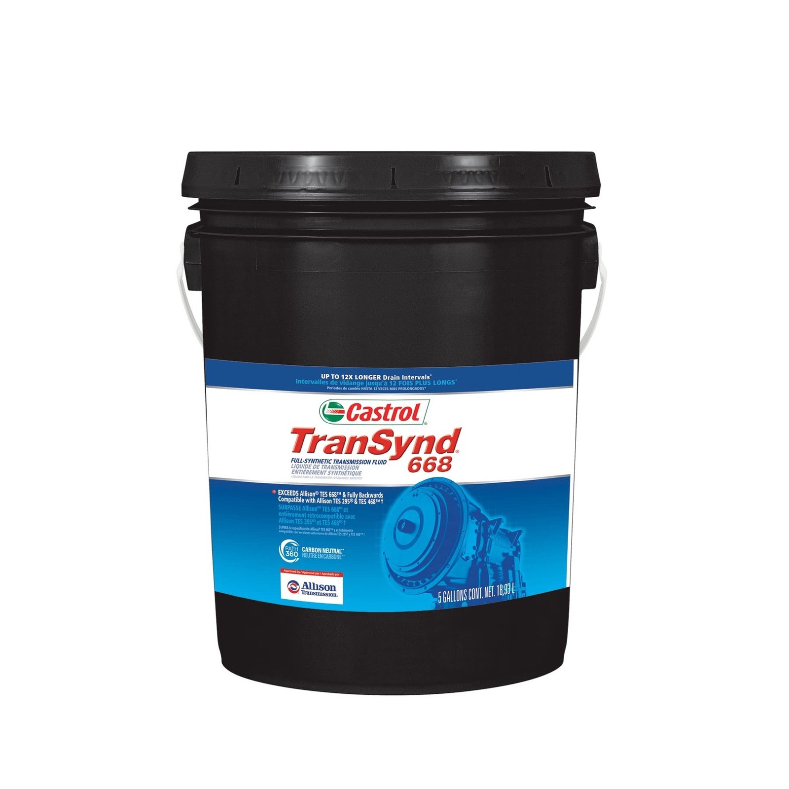 Castrol TranSynd 668 Full-Synthetic Auto Transmission Fluid, 5 Gallon Pail