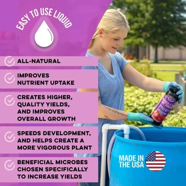 Microbe Life Hydroponics Vegetable & Fruit Yield Enhancer 1 Gallon GUARANTEED!