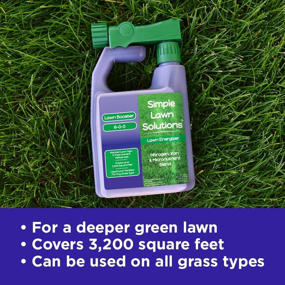 Commercial Grade 32 Oz Lawn Fertilizer – Iron & Nitrogen for Lush, Healthy Lawns