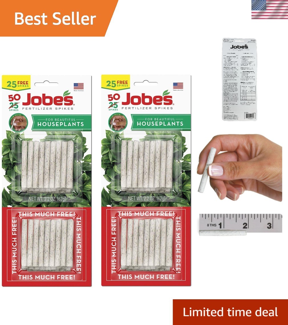 Nutrient-Rich Jobe’s Fertilizer Spikes 50 Count – For Healthy Indoor Plants