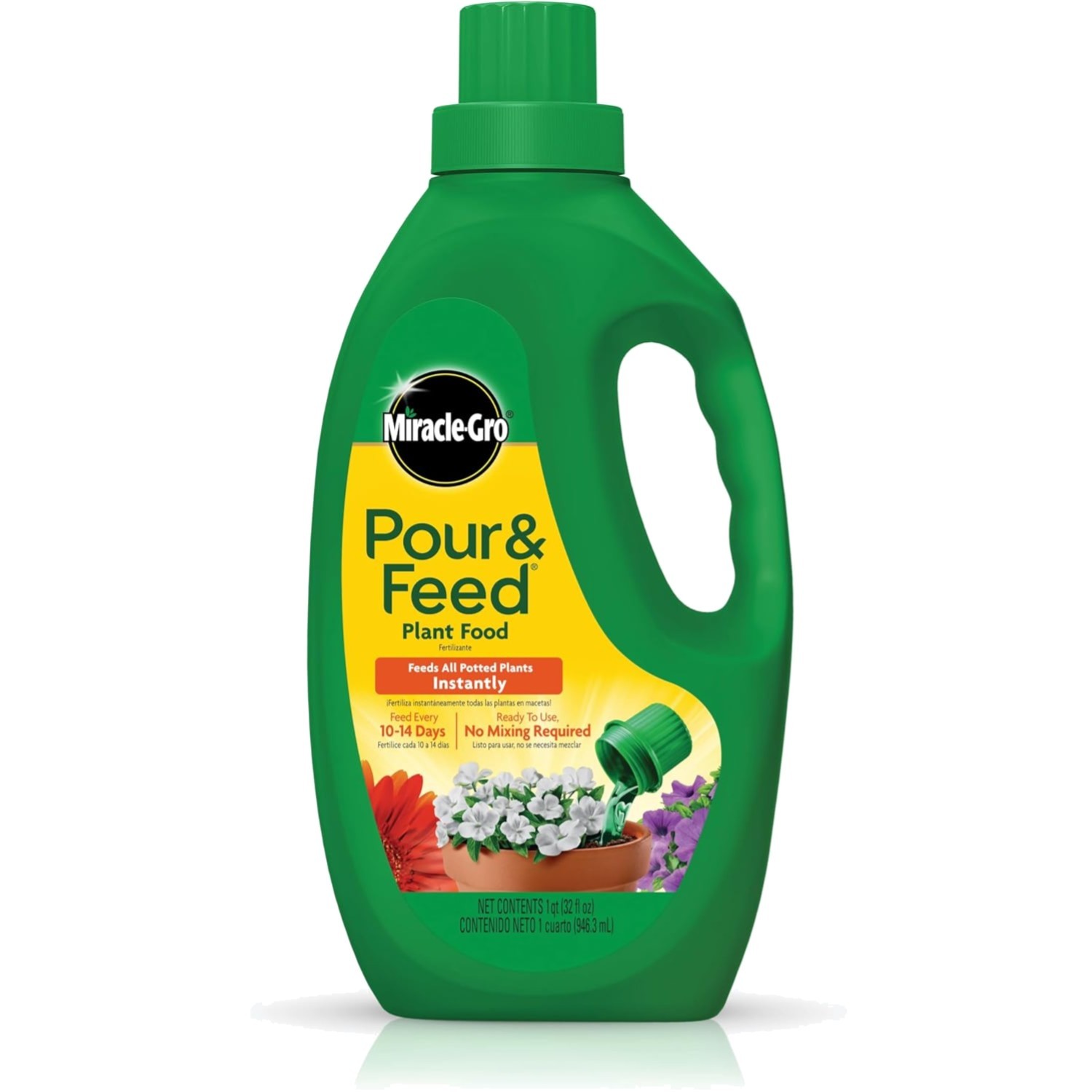 Liquid Plant Fertilizer Indoor Outdoor Containers 32oz Instant Feed
