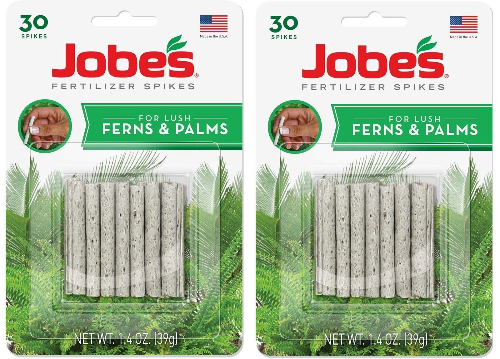 Jobe’s Fern & Palm Indoor Fertilizer Food Spikes – 2 Packs of 30-Pack 5101