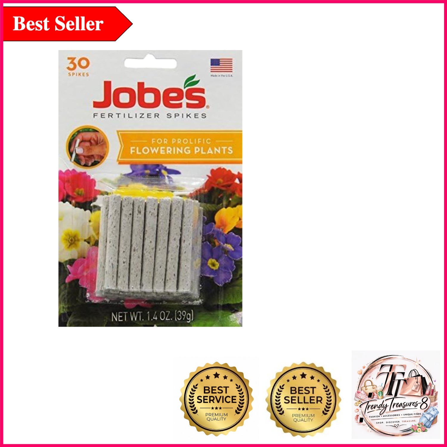 Jobe’s Flowering Plant Food Spikes – 30 Count