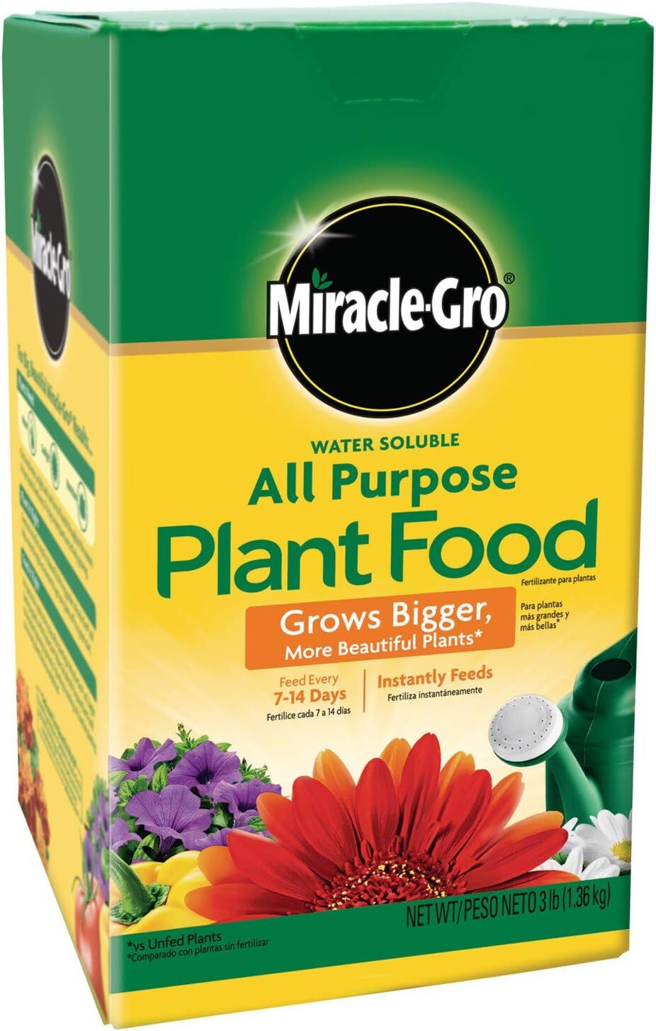 Miracle-Gro Water Soluble All Purpose Plant Food, Fertilizer for Plants, 3 lbs