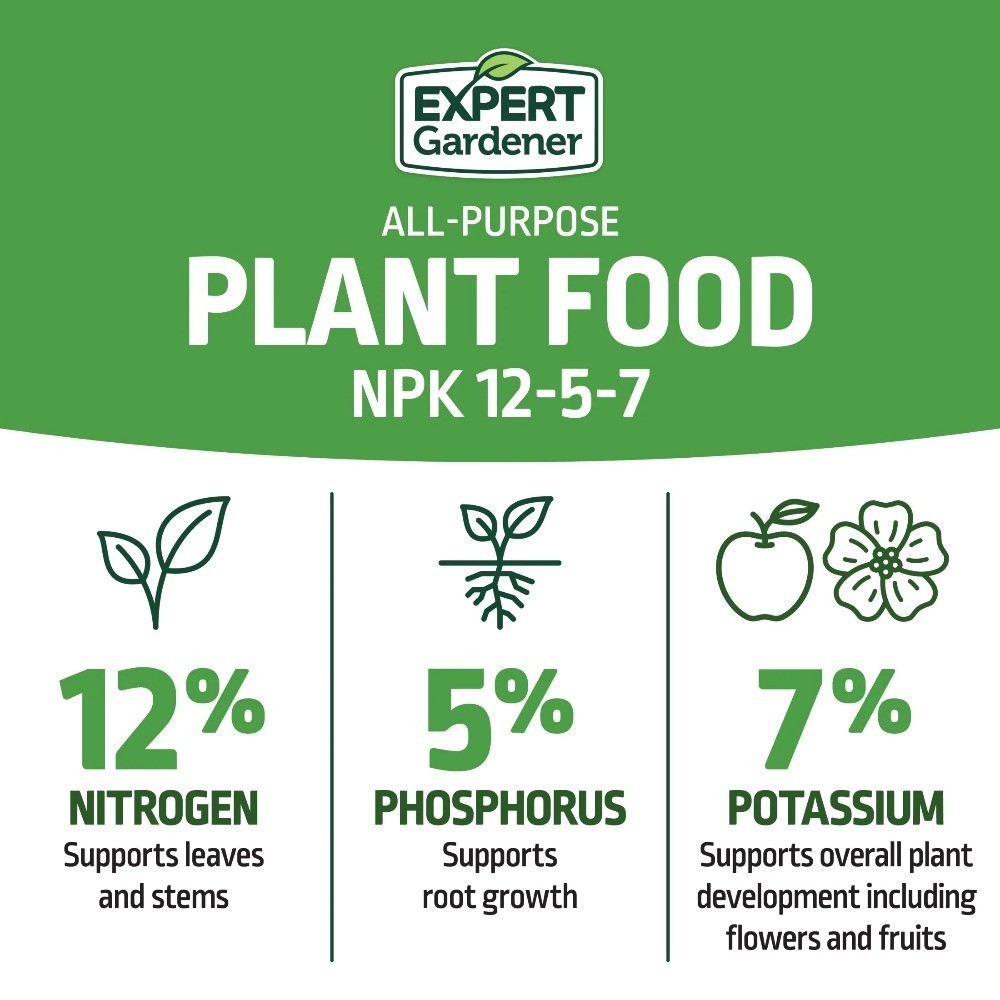 All-Purpose Plant Food Fertilizer 12-5-7 NPK 4 lb. for Indoor and Outdoor Plants