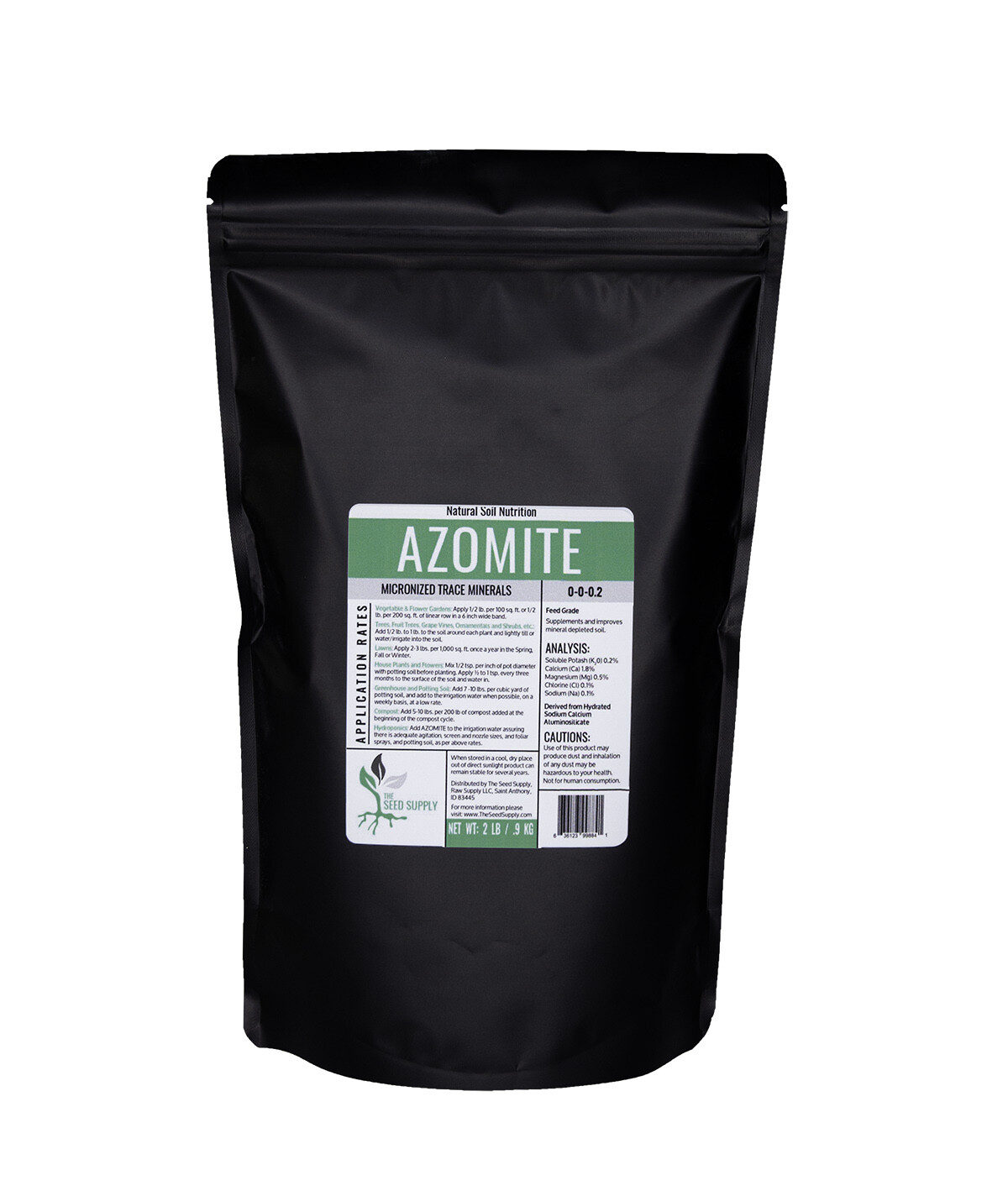 2 Pound AZOMITE Volcanic Ash Rock Dust Powder – 67 All Natural Trace Minerals