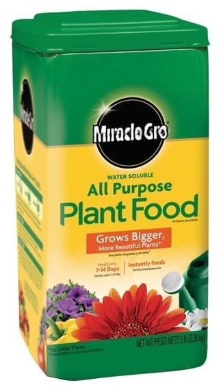 Miracle-Gro Water Soluble All Purpose Plant Food 5 lb Fertilizer for Vegetables