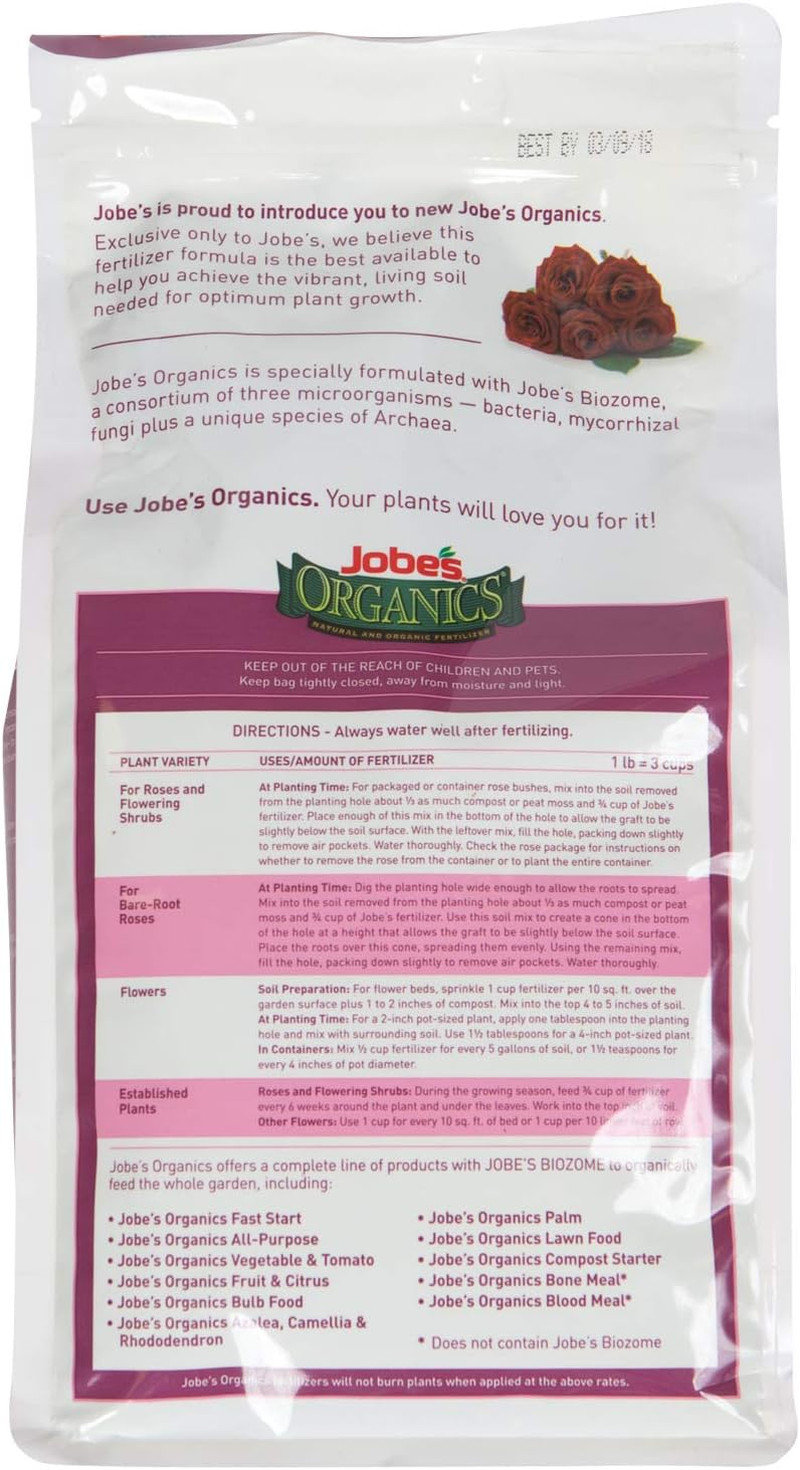 Granular Rose Fertilizer, Organic Plant Fertilizer for Rose, Hydrangea, Hibis…
