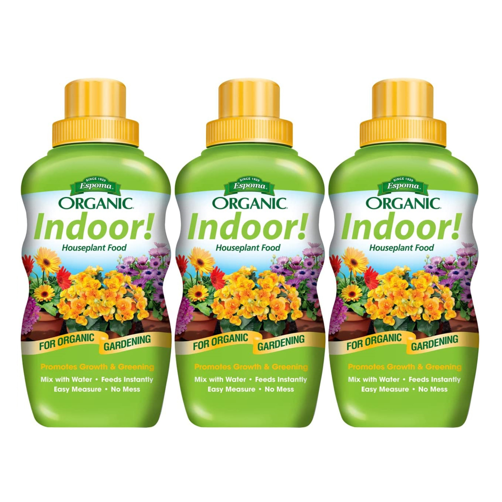 Espoma Indoor! Organic Houseplant Food, 8oz, 3 Pack