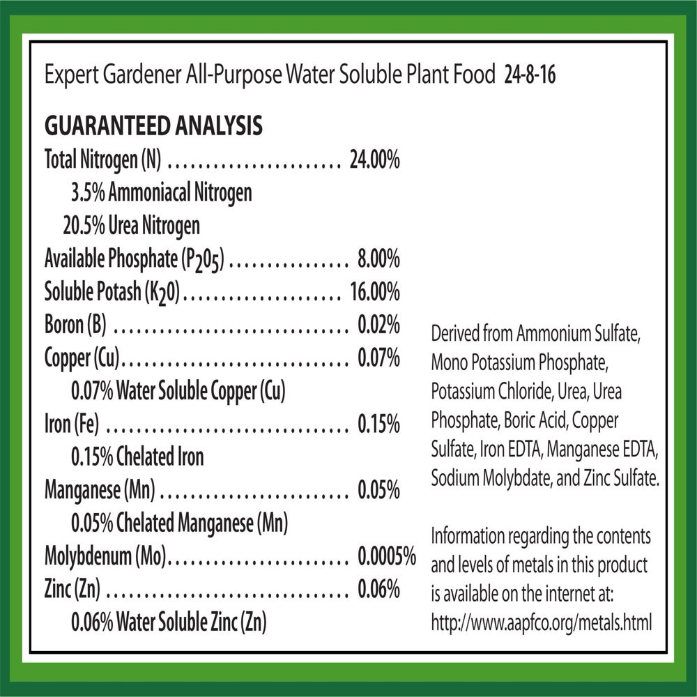 PLANT FOOD FERTILIZER All-Purpose Water Soluble