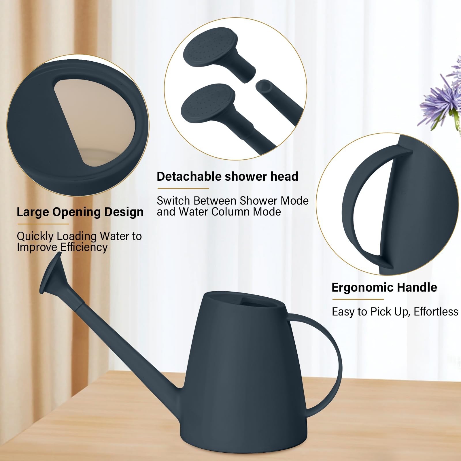 Watering Can – for Indoor and Outdoor House Plant Garden – with Long Spout – …