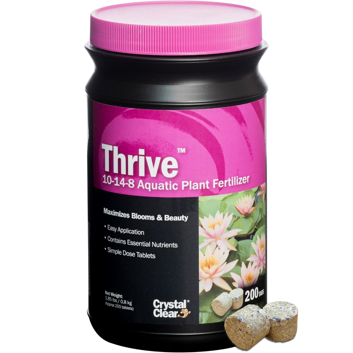 Thrive Aquatic Pond Plant Food, Fish Safe Water Garden Fertilizer, Nutrients Boo