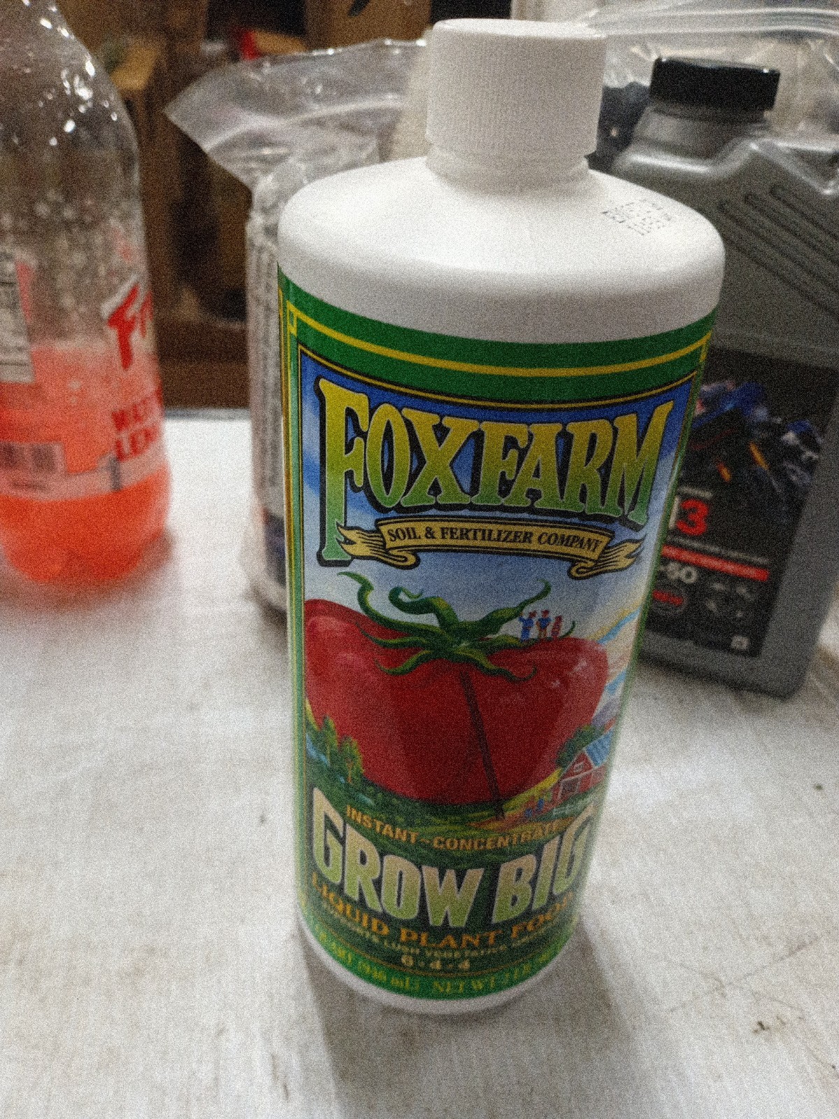 FoxFarm Grow Big Liquid Fertilizer 6-4-4 for Vegetables & Garden, 473 mL 714