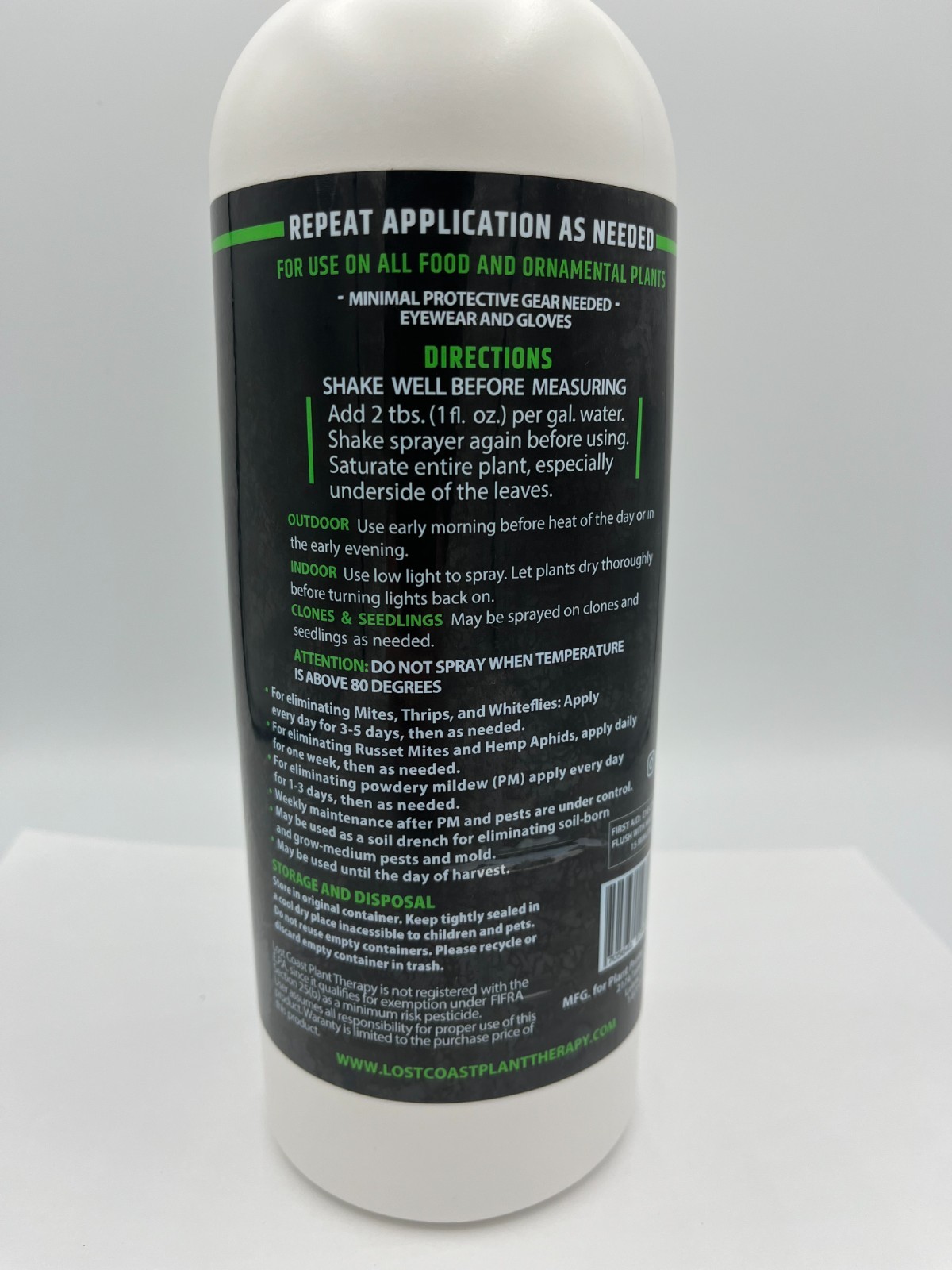 Lost Coast Plant Therapy Plant Wash Concentrate 32oz Non-Gmo for All Plants