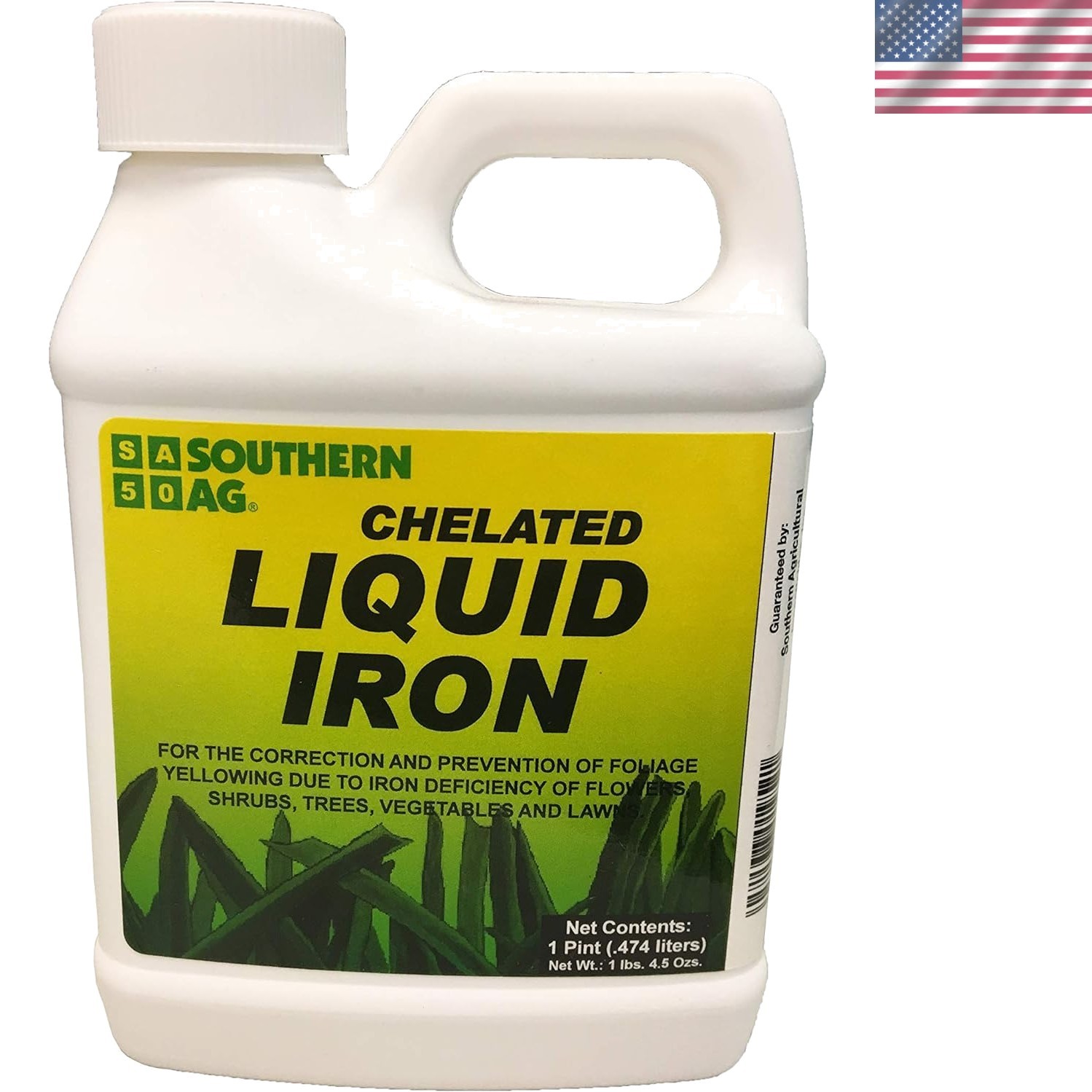 High-Quality 16 OZ Chelated Liquid Iron for Thriving Flowers, Shrubs & Lawns