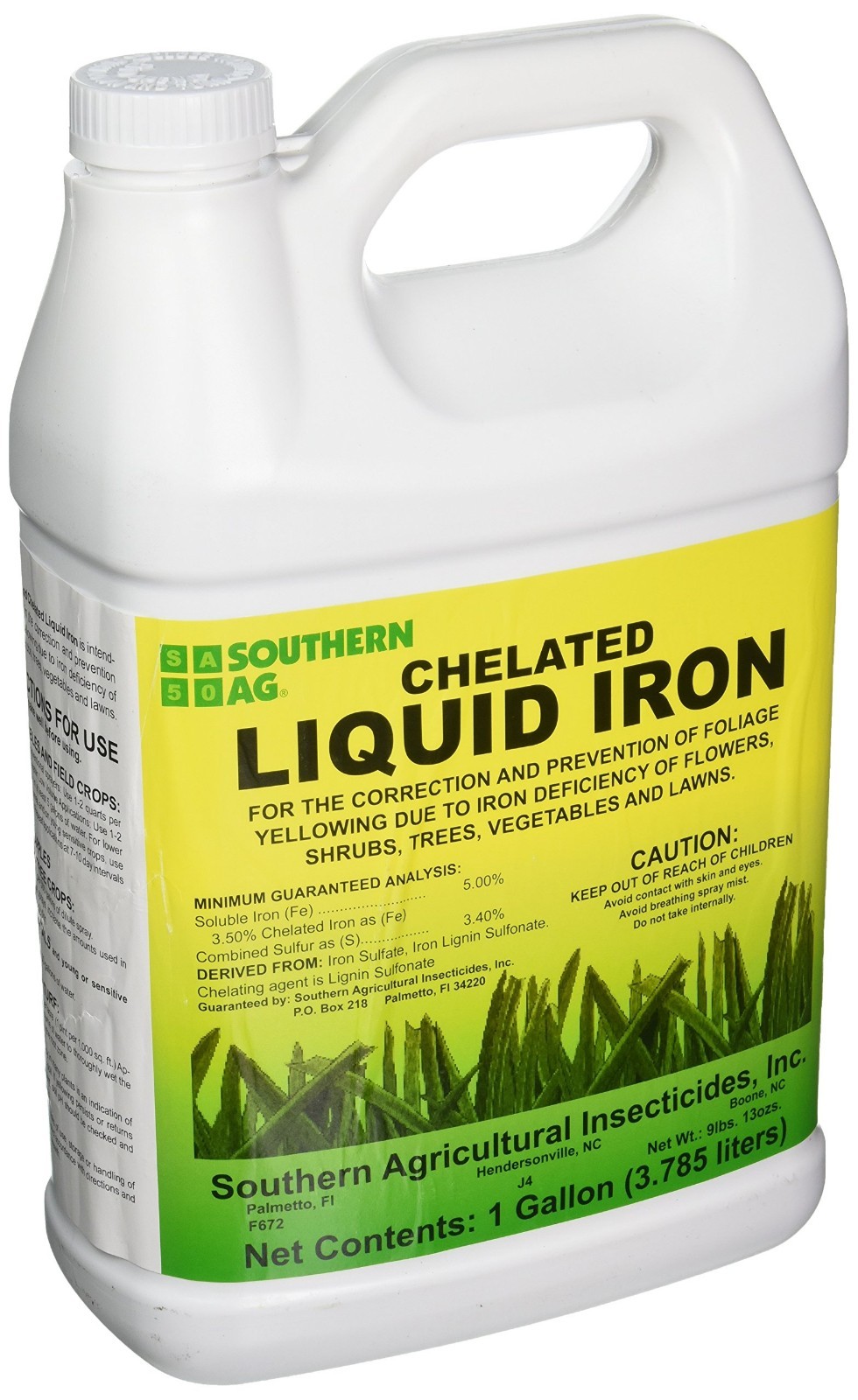 Liquid Iron Chelate 1 Gallon – Boost Plant Health, Green Leaves, Soil Nutrient