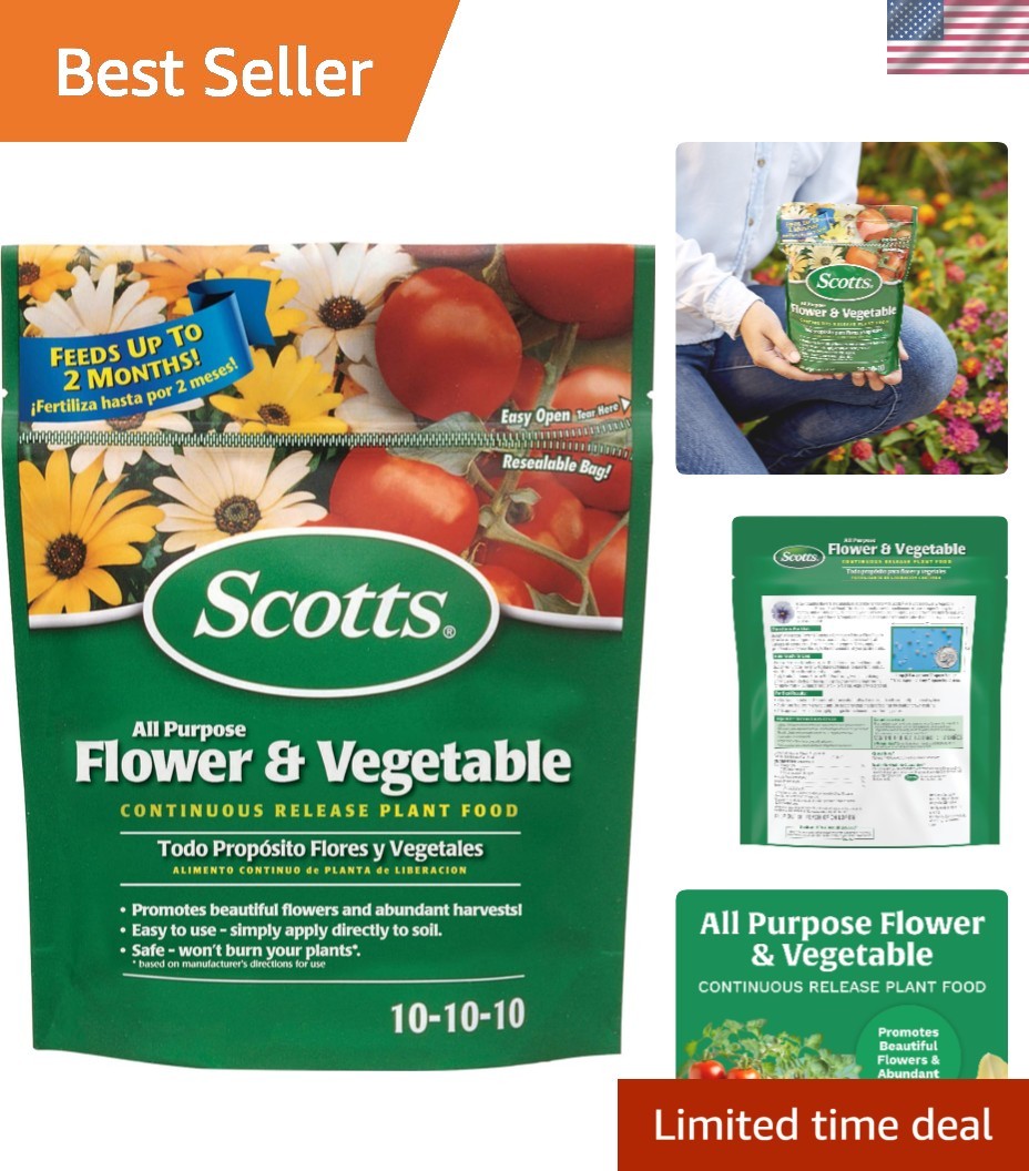 All-Purpose Granular Plant Food – 3 lb Bag for Healthy Flowers & Vegetables